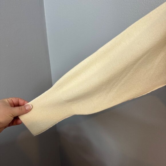 FREE PEOPLE ottoman cashmere sweater in whey combo size S - Picture 3 of 8